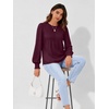 image:imageAUTOMET Womens Long Sleeve Shirts Fall Blouses Tops Business Casual OutfitsWine Red