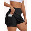 image:imageAUTOMET Womens Mini Tennis Skirt with Shorts Underneath 2026 Athletic Workout Cute Golf Skorts Trendy Summer Gym ClothesBlack