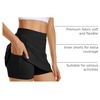 image:imageAUTOMET Womens Mini Tennis Skirt with Shorts Underneath 2026 Athletic Workout Cute Golf Skorts Trendy Summer Gym ClothesBlack