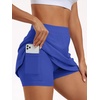 image:imageAUTOMET Womens Mini Tennis Skirt with Shorts Underneath 2026 Athletic Workout Cute Golf Skorts Trendy Summer Gym ClothesBlue