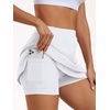 image:imageAUTOMET Womens Mini Tennis Skirt with Shorts Underneath 2026 Athletic Workout Cute Golf Skorts Trendy Summer Gym ClothesWhite