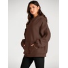 image:imageAUTOMET Womens Oversized Fleece Hoodies Pullover Sweatshirts Fall ClothesBrown