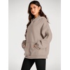 image:imageAUTOMET Womens Oversized Fleece Hoodies Pullover Sweatshirts Fall ClothesCoffeegrey
