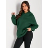 image:imageAUTOMET Womens Oversized Fleece Hoodies Pullover Sweatshirts Fall ClothesDarkgreen