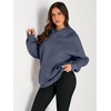 image:imageAUTOMET Womens Oversized Fleece Hoodies Pullover Sweatshirts Fall ClothesDustyblue