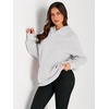 image:imageAUTOMET Womens Oversized Fleece Hoodies Pullover Sweatshirts Fall ClothesGrey