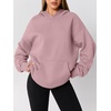 image:imageAUTOMET Womens Oversized Hoodies Fall Fashion SweatshirtsDark Pink