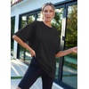 image:imageAUTOMET Womens Oversized T Shirts Workout Plus Size Short Sleeve Tops Casual Loose Basic Tees Summer Trendy Outfits 2026Black