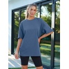 image:imageAUTOMET Womens Oversized T Shirts Workout Plus Size Short Sleeve Tops Casual Loose Basic Tees Summer Trendy Outfits 2026Blue