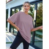 image:imageAUTOMET Womens Oversized T Shirts Workout Plus Size Short Sleeve Tops Casual Loose Basic Tees Summer Trendy Outfits 2026Darkpink