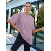 image:imageAUTOMET Womens Oversized T Shirts Workout Plus Size Short Sleeve Tops Casual Loose Basic Tees Summer Trendy Outfits 2026Darkpink
