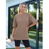 image:imageAUTOMET Womens Oversized T Shirts Workout Plus Size Short Sleeve Tops Casual Loose Basic Tees Summer Trendy Outfits 2026Khaki
