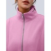 image:imageAUTOMET Womens Quarter Zip Oversized Sweatshirt Fleece Mock Neck PulloverPink