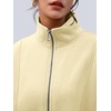 image:imageAUTOMET Womens Quarter Zip Oversized Sweatshirt Fleece Mock Neck PulloverYellow