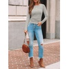 image:imageAUTOMET Womens Ribbed Long Sleeve Shirts Basic Top For Fall Work amp CasualAlmond