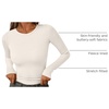 image:imageAUTOMET Womens Ribbed Long Sleeve Shirts Basic Top For Fall Work amp CasualBeige