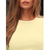 image:imageAUTOMET Womens Ribbed Long Sleeve Shirts Basic Top For Fall Work amp CasualButter Yellow