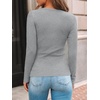 image:imageAUTOMET Womens Ribbed Long Sleeve Shirts Basic Top For Fall Work amp CasualHeather Grey