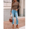 image:imageAUTOMET Womens Ribbed Long Sleeve Shirts Basic Top For Fall Work amp CasualKhaki
