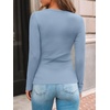 image:imageAUTOMET Womens Ribbed Long Sleeve Shirts Basic Top For Fall Work amp CasualLight Blue