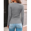 image:imageAUTOMET Womens Ribbed Long Sleeve Shirts Basic Top For Fall Work amp CasualLight Grey