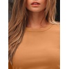 image:imageAUTOMET Womens Ribbed Long Sleeve Shirts Basic Top For Fall Work amp CasualOrange