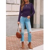 image:imageAUTOMET Womens Ribbed Long Sleeve Shirts Basic Top For Fall Work amp CasualPurple