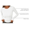 image:imageAUTOMET Womens Ribbed Long Sleeve Shirts Basic Top For Fall Work amp CasualWhite