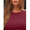 image:imageAUTOMET Womens Ribbed Long Sleeve Shirts Basic Top For Fall Work amp CasualWine Red