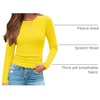 image:imageAUTOMET Womens Ribbed Long Sleeve Shirts Basic Top For Fall Work amp CasualYellow