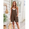 image:imageAUTOMET Womens Rompers Jumpsuits Overalls Summer Beach Cruise Outfits 2026Brown