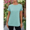 image:imageAUTOMET Womens Short Sleeve Crewneck Shirts Summer Basic Tops02aqua