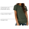 image:imageAUTOMET Womens Short Sleeve Crewneck Shirts Summer Basic Tops02armygreen