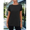 image:imageAUTOMET Womens Short Sleeve Crewneck Shirts Summer Basic Tops02black