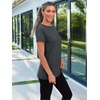 image:imageAUTOMET Womens Short Sleeve Crewneck Shirts Summer Basic Tops02blackgrey