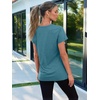 image:imageAUTOMET Womens Short Sleeve Crewneck Shirts Summer Basic Tops02bluegreen