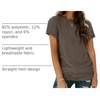 image:imageAUTOMET Womens Short Sleeve Crewneck Shirts Summer Basic Tops02darkcoffee