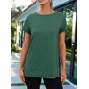 image:imageAUTOMET Womens Short Sleeve Crewneck Shirts Summer Basic Tops02darkgreen