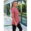 image:imageAUTOMET Womens Short Sleeve Crewneck Shirts Summer Basic Tops02hotpink
