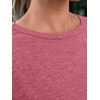 image:imageAUTOMET Womens Short Sleeve Crewneck Shirts Summer Basic Tops02hotpink