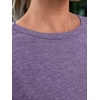 image:imageAUTOMET Womens Short Sleeve Crewneck Shirts Summer Basic Tops02lavenderpurple