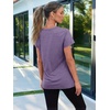 image:imageAUTOMET Womens Short Sleeve Crewneck Shirts Summer Basic Tops02lavenderpurple