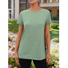image:imageAUTOMET Womens Short Sleeve Crewneck Shirts Summer Basic Tops02lightgreen