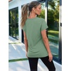 image:imageAUTOMET Womens Short Sleeve Crewneck Shirts Summer Basic Tops02lightgreen