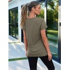 image:imageAUTOMET Womens Short Sleeve Crewneck Shirts Summer Basic Tops02olive