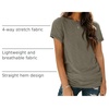 image:imageAUTOMET Womens Short Sleeve Crewneck Shirts Summer Basic Tops02olive