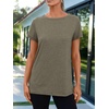 image:imageAUTOMET Womens Short Sleeve Crewneck Shirts Summer Basic Tops02olive