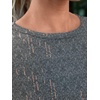image:imageAUTOMET Womens Short Sleeve Crewneck Shirts Summer Basic Tops02ombregreycoral