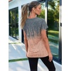 image:imageAUTOMET Womens Short Sleeve Crewneck Shirts Summer Basic Tops02ombregreycoral
