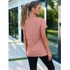 image:imageAUTOMET Womens Short Sleeve Crewneck Shirts Summer Basic Tops02pink